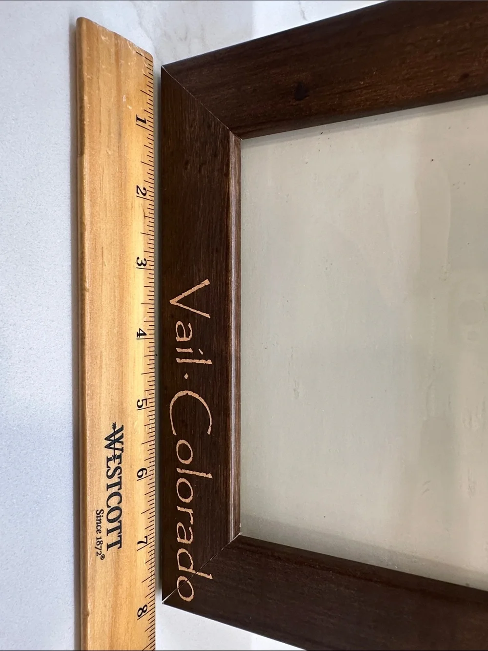 Vail Colorado Wood 4x6 Picture Frame Mountain Cabin Rustic Décor